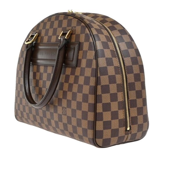 LOUIS VUITTON Nolita Hand Bag Damier Ebene Leather Brown France - Picture 3 of 16